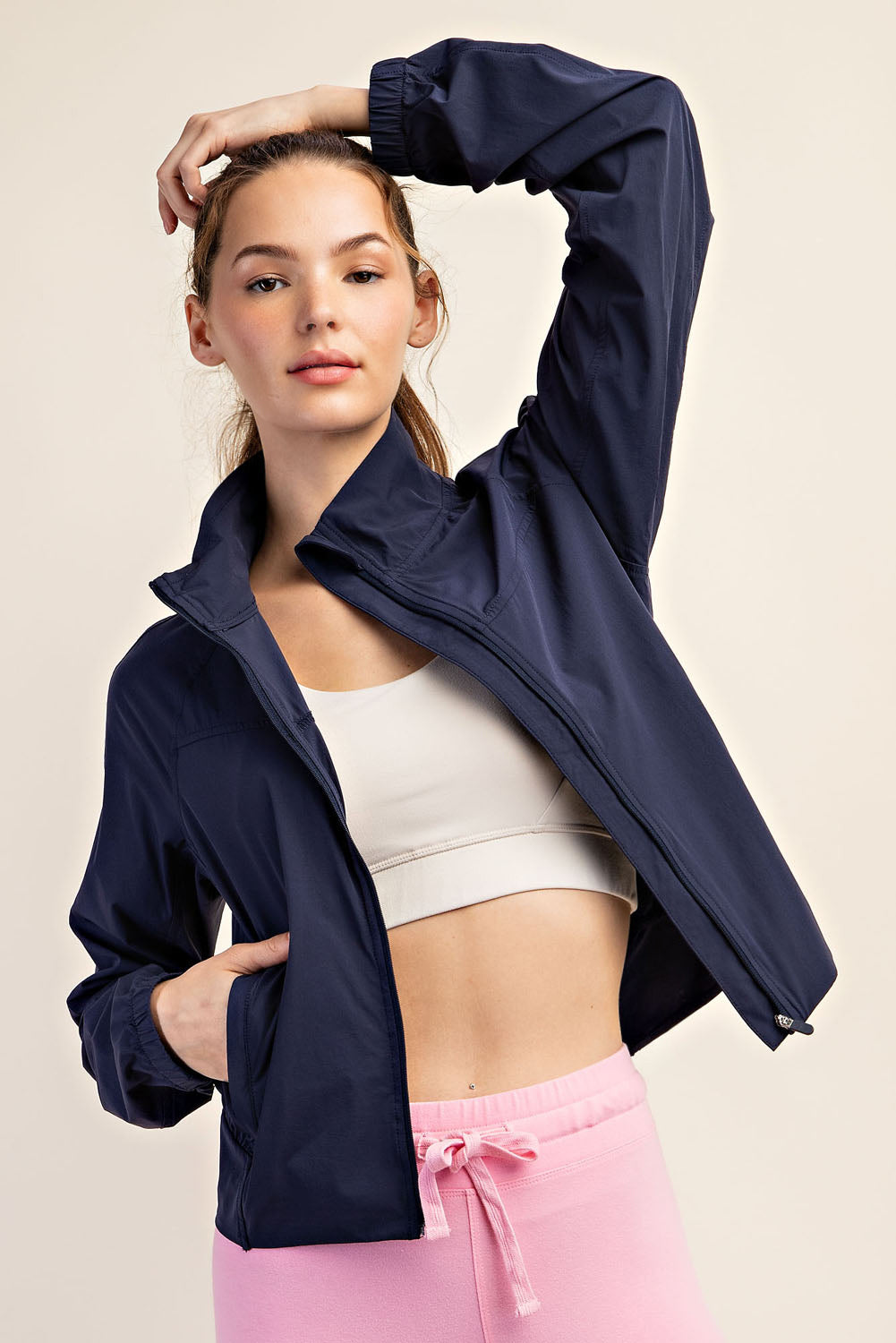 NYLON ST WOVEN TENNIS JACKET